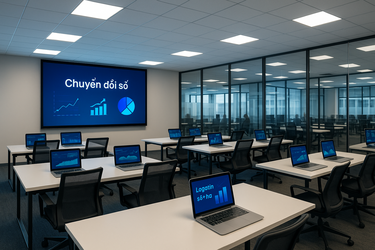 Phòng đào tạo hiện đại Vyleruo